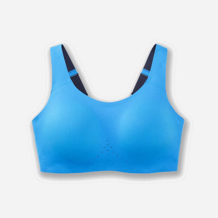 Brooks Women's Dare Scoopback Running Bra Singapore - Blue Bolt/Navy (89375-KEWG)